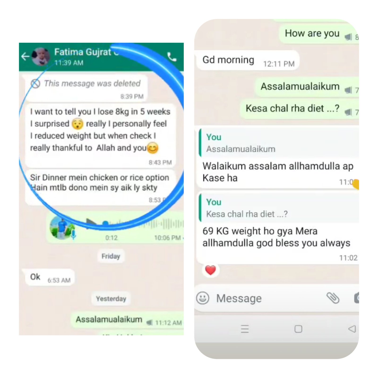 One-on-one Coaching for weight loss
